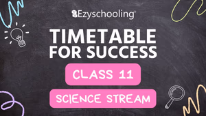 Study timetable for class 11 Science